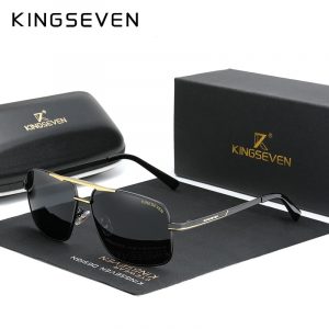 KINGSEVEN – lunettes De soleil polarisées pour hommes et femmes, nouvelle mode, pour la pêche et la conduite, marque, en acier inoxydable, Gafas De Sol 1