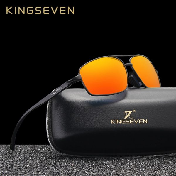 KINGSEVEN – lunettes de soleil polarisées pour hommes et femmes, miroir rouge, pour la conduite, haute qualité, Oculos N7088 1