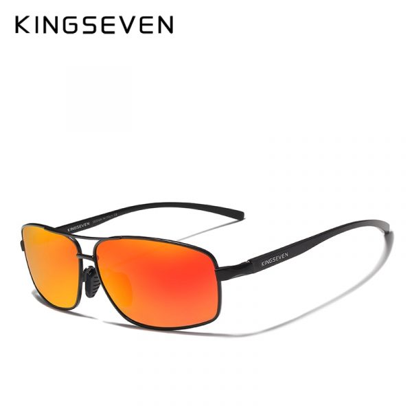 KINGSEVEN – lunettes de soleil polarisées pour hommes et femmes, miroir rouge, pour la conduite, haute qualité, Oculos N7088 4