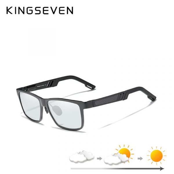 KINGSEVEN-lunettes de soleil photochromiques pour hommes et femmes, verres caméléons polarisés, pour conduire, verres Anti-éblouissement, zonnebril heren 3
