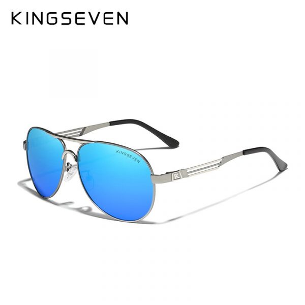 KINGSEVEN – lunettes de soleil polarisées pour hommes et femmes, monture en acier inoxydable, à la mode, pour la conduite, 2021 3