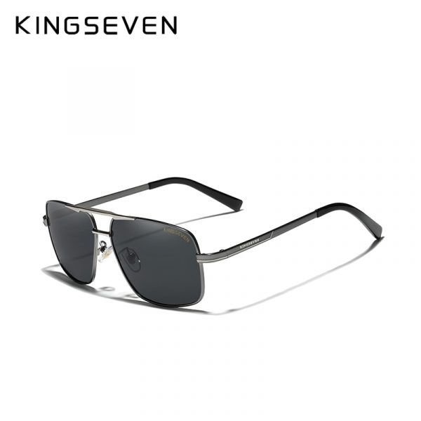 KINGSEVEN – lunettes De soleil polarisées pour hommes et femmes, nouvelle mode, pour la pêche et la conduite, marque, en acier inoxydable, Gafas De Sol 4
