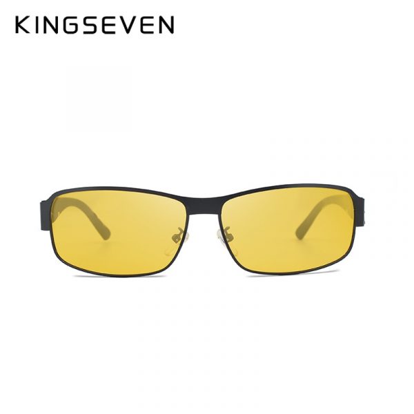 KINGSEVEN lunettes de Vision nocturne pour hommes | Lunettes de soleil jaunes pour la conduite, gafas de sol 5