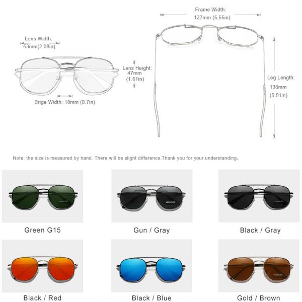KINGSEVEN – lunettes De Soleil Vintage pour hommes et femmes, verres solaires hexagonaux, polarisées, authentiques, en acier inoxydable, N7748 4