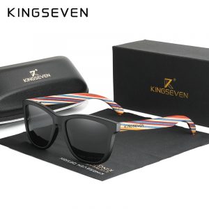 KINGSEVEN – lunettes de soleil en bois multicolores pour hommes, Design Original, faites à la main, de luxe, à la mode, pour femmes, 2020 1