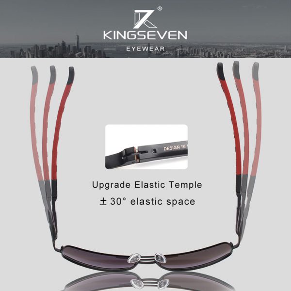 KINGSEVEN – lunettes de soleil polarisées en aluminium pour hommes, marque, conduite, livraison depuis l'espagne 4