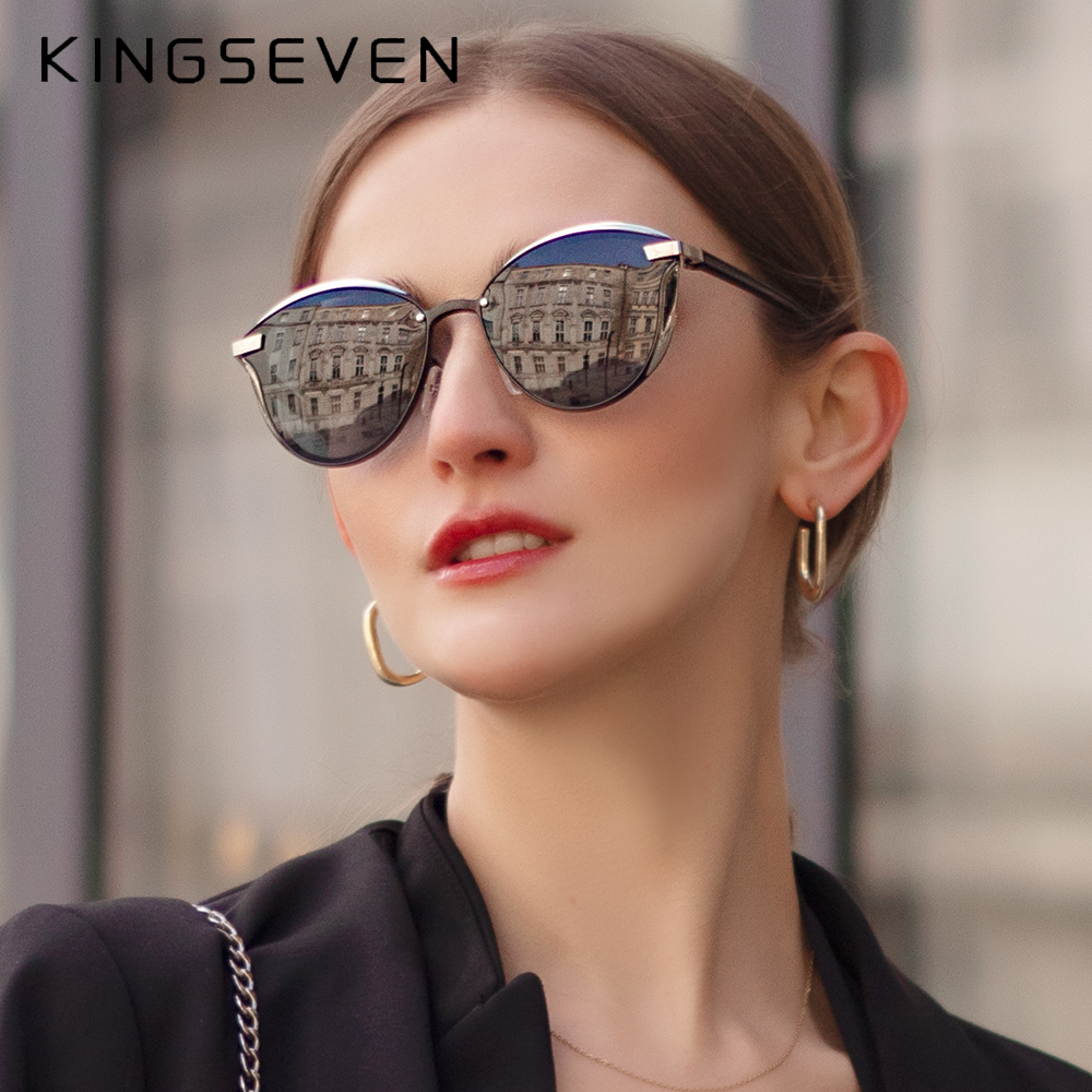 KINGSEVEN – lunettes de soleil polarisées pour femmes, Design de luxe, élégantes dames, Protection UV400, mode œil de chat, 2022 1