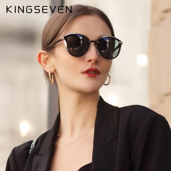 KINGSEVEN – lunettes de soleil polarisées pour femmes, Design de luxe, élégantes dames, Protection UV400, mode œil de chat, 2022 2
