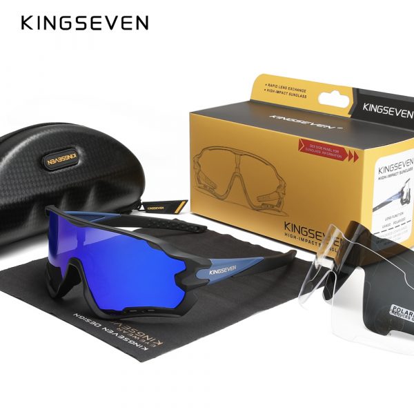 KINGSEVEN – lunettes de soleil polarisées pour hommes et femmes, Design breveté, cyclisme en montagne, sport, plein air, 2022 1