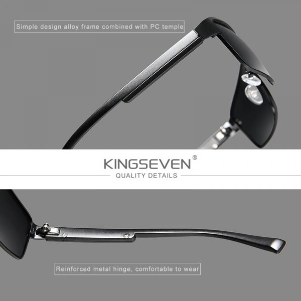 KINGSEVEN – lunettes De soleil polarisées pour hommes et femmes, carrées, pour la conduite, UV400, nouvelle collection 2022 3