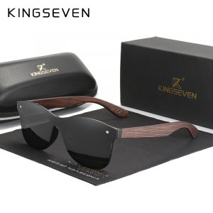 KINGSEVEN – lunettes de soleil polarisées en bambou naturel, pour homme et femme, élégantes, faites à la main, en bois, Oculos 1