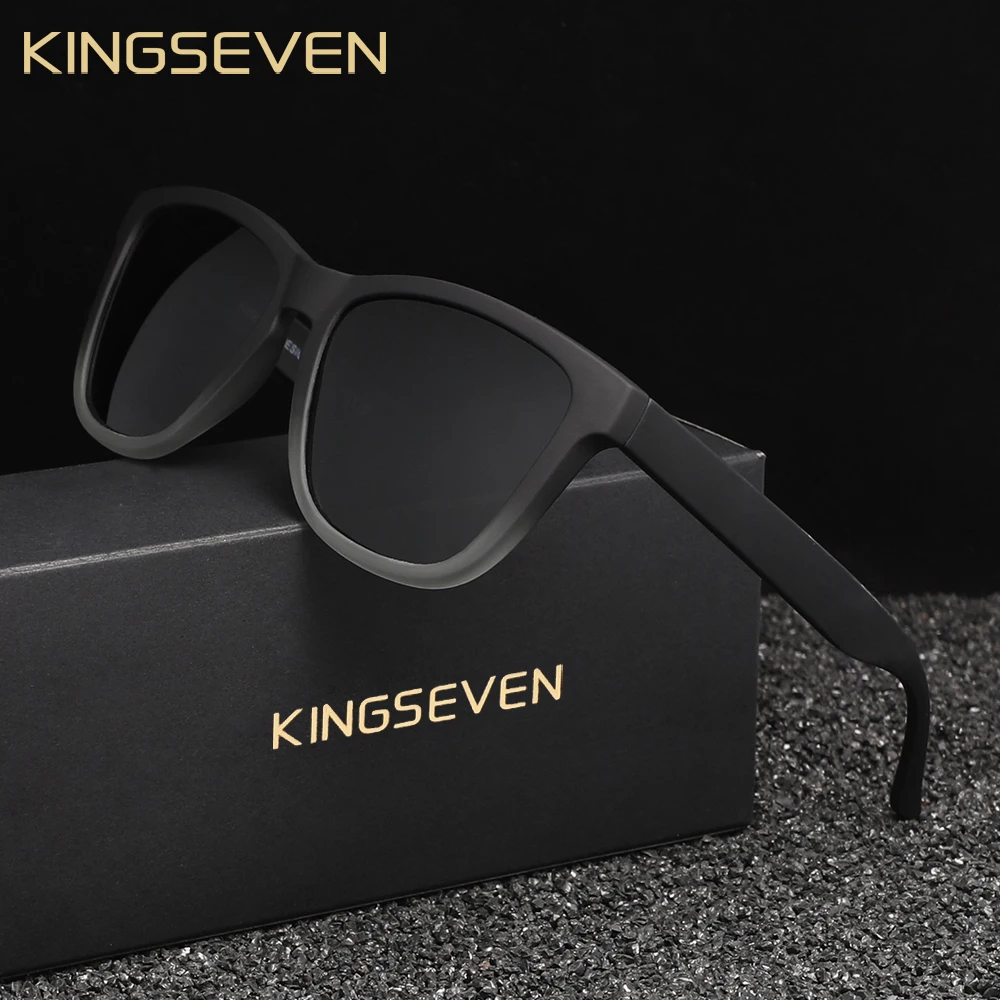 Lunettes de soleil « Onyx » rondes à monture noire, polarisées, UV400 1