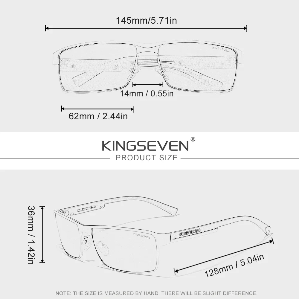 Lunettes de soleil « Vesta » rectangulaires pour la conduite, polarisées, UV400 5
