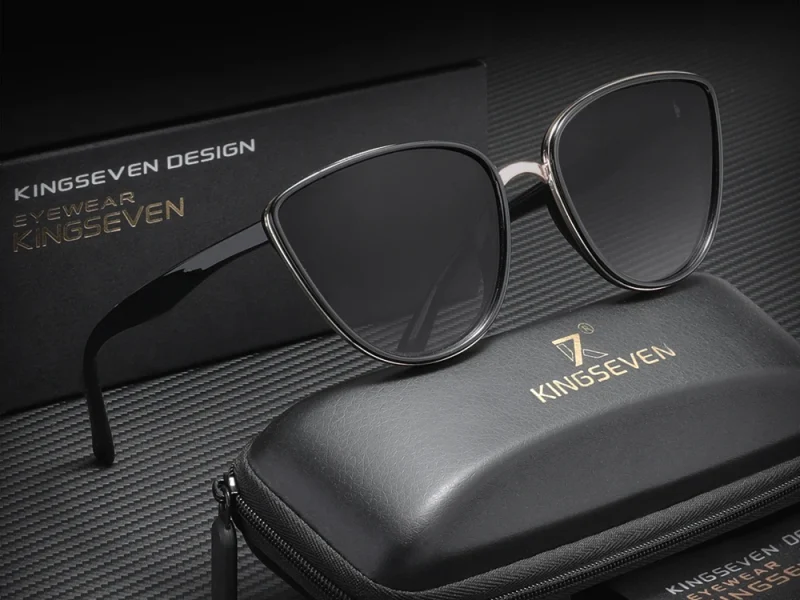 Lunettes de soleil « Liora » œil de chat rétro pour femme, polarisées, UV400 1