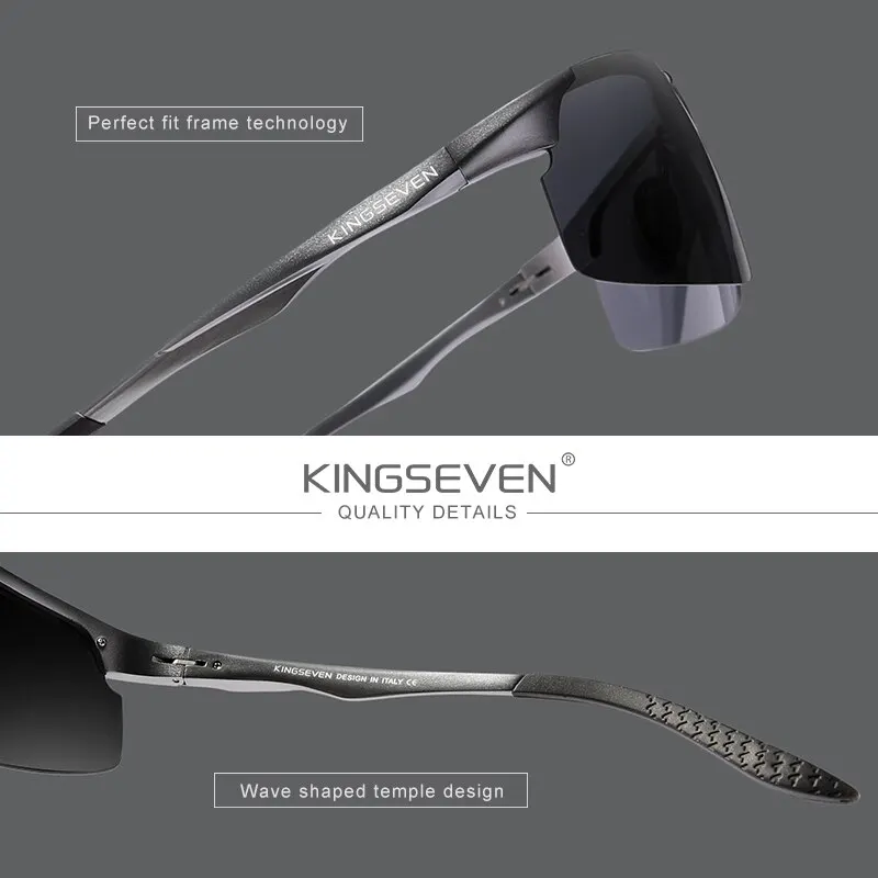 Lunettes de soleil pilote « Baltis » en aluminium, polarisées, effet miroir, UV400 5