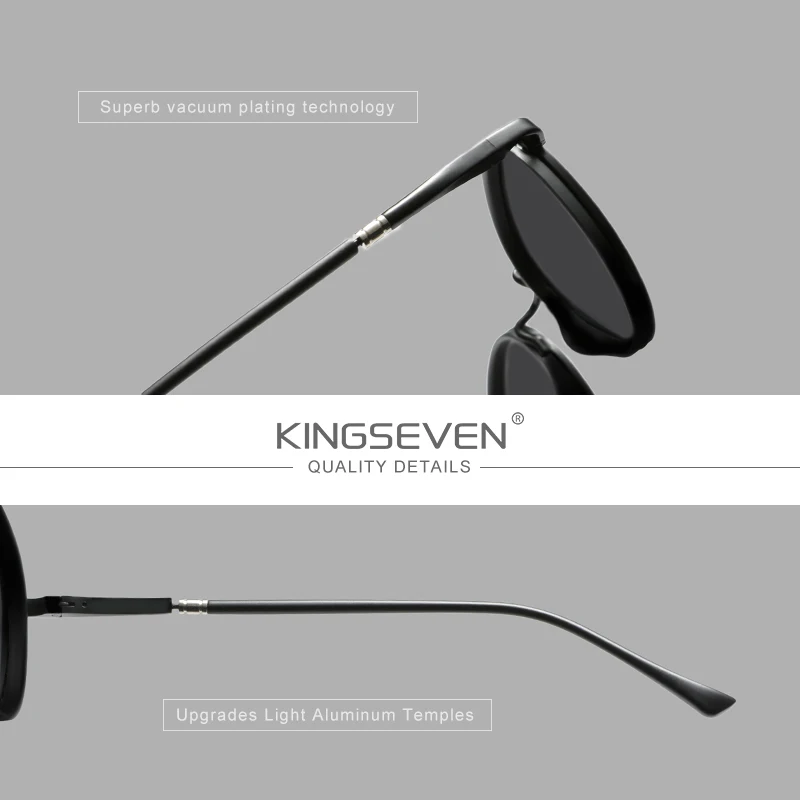 Lunettes de soleil « Orbe » rondes rétro, polarisées, UV400 4