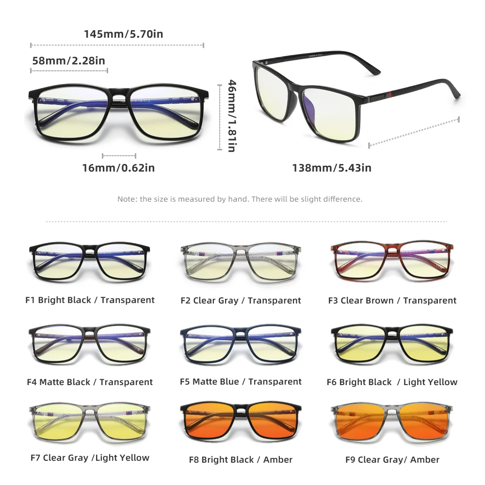 Lunettes anti-lumière bleue « Cristal » à verres transparents, écran et ordinateur 6
