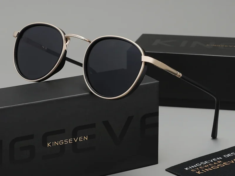 Lunettes de soleil « Orbe » rondes rétro, polarisées, UV400 1