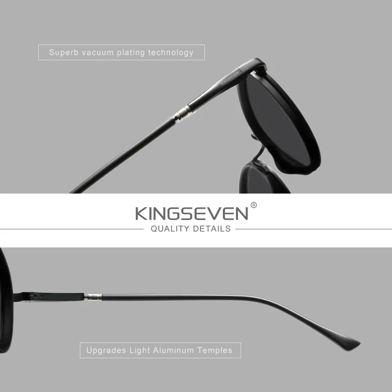 Lunettes de soleil « Lumen » rondes vintage, polarisées, UV400 3