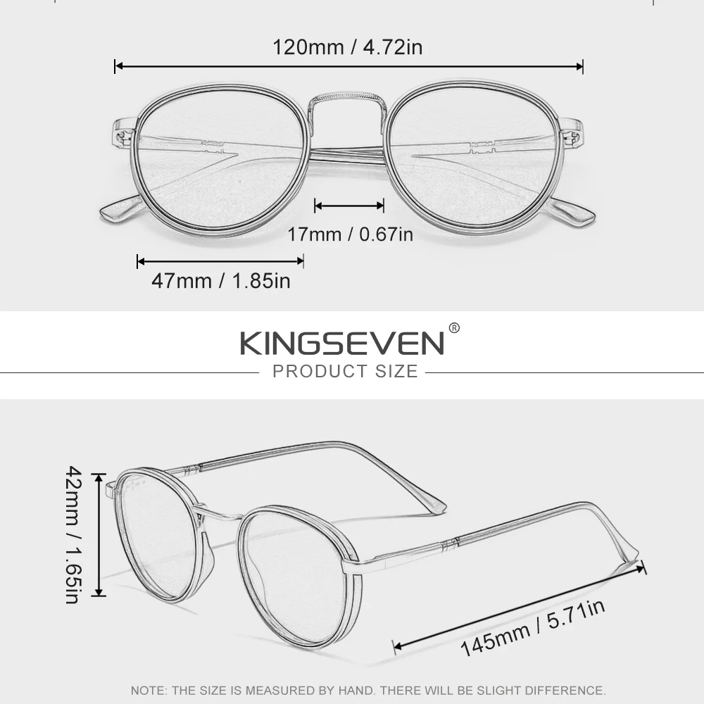 Lunettes de soleil « Orbe » rondes rétro, polarisées, UV400 5
