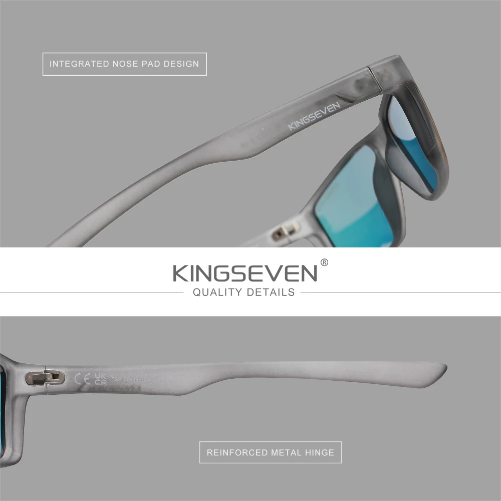 Lunettes de soleil « Basalte » classiques, polarisées, anti-éblouissement, UV400 5