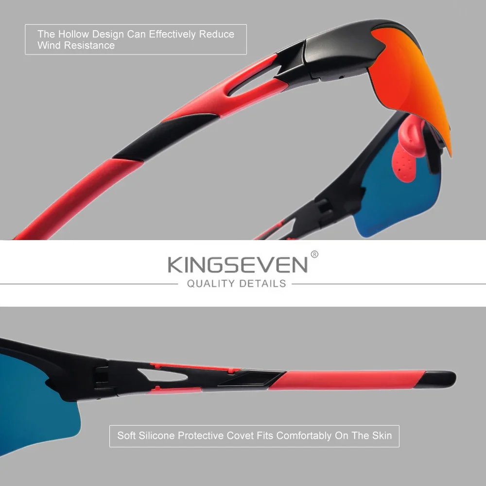 Lunettes de soleil sport « Névé » pour le VTT et l'escalade, polarisées, UV400 4