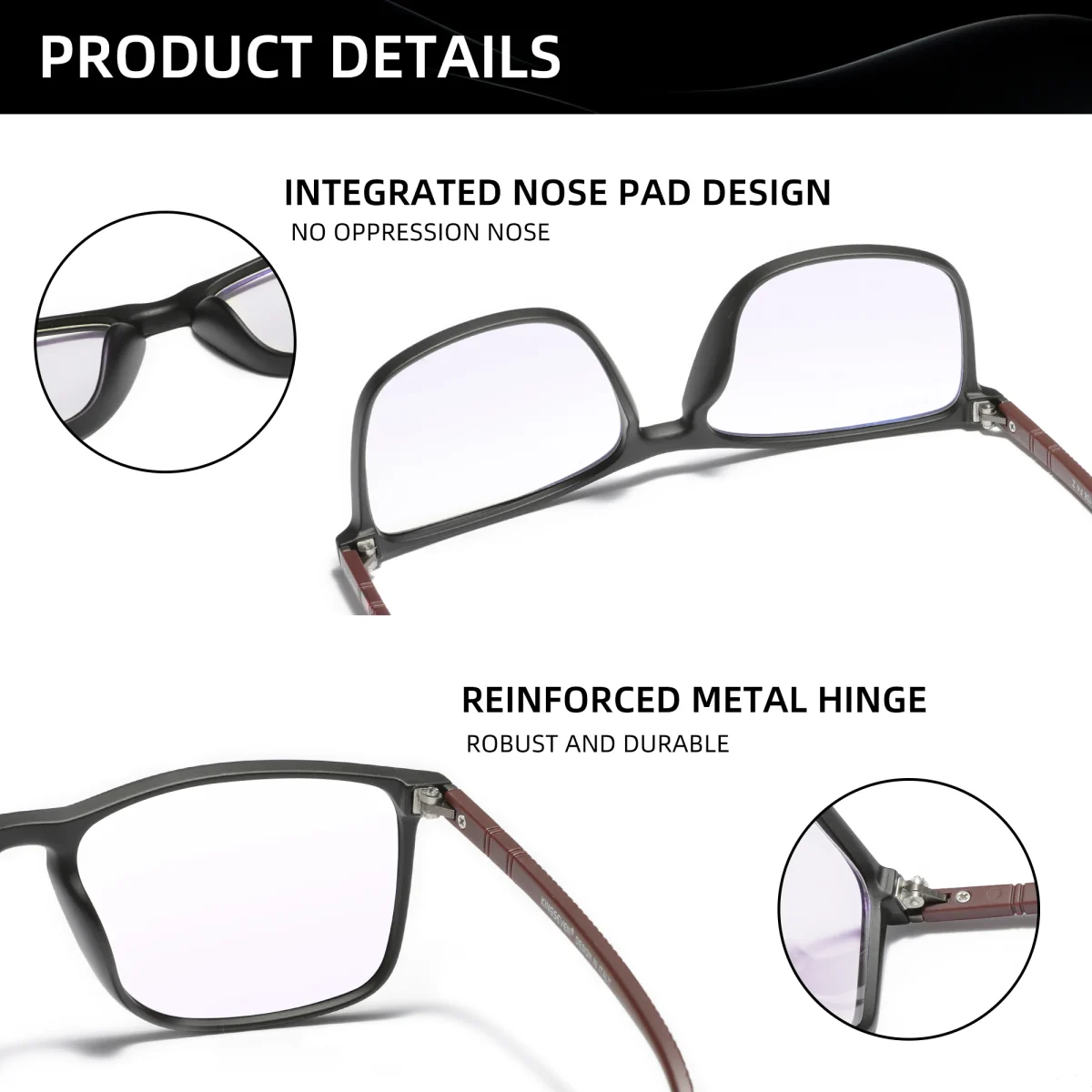 Lunettes anti-lumière bleue « Serena » ultralégères, écran et bureau 4