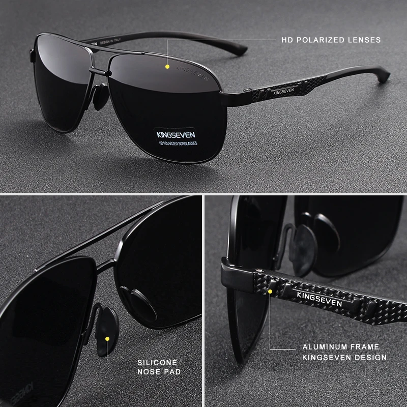 Lunettes de soleil « Solane » en aluminium, polarisées, effet miroir, UV400 2