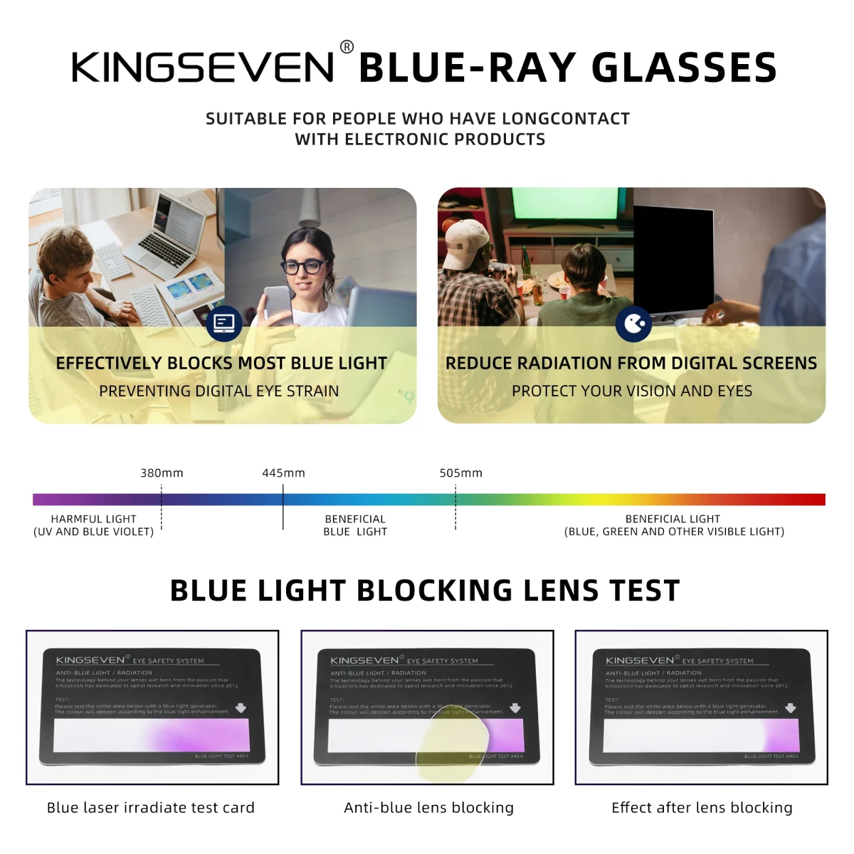 Lunettes anti-lumière bleue « Serena » ultralégères, écran et bureau 6