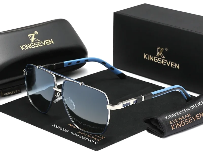 Lunettes de soleil « Volta » carrées grand format, polarisées, UV400 1