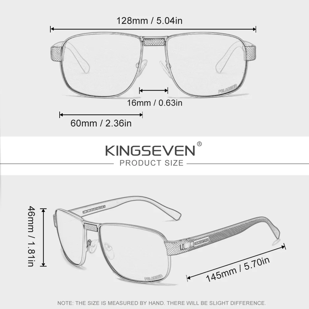 Lunettes de soleil « Ravenne » rectangulaires rétro, polarisées, conduite, UV400 5