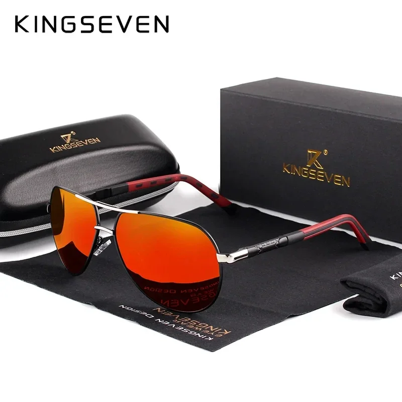 Lunettes de soleil pilote « Aquilon » en aluminium, rétro, polarisées, UV400 3