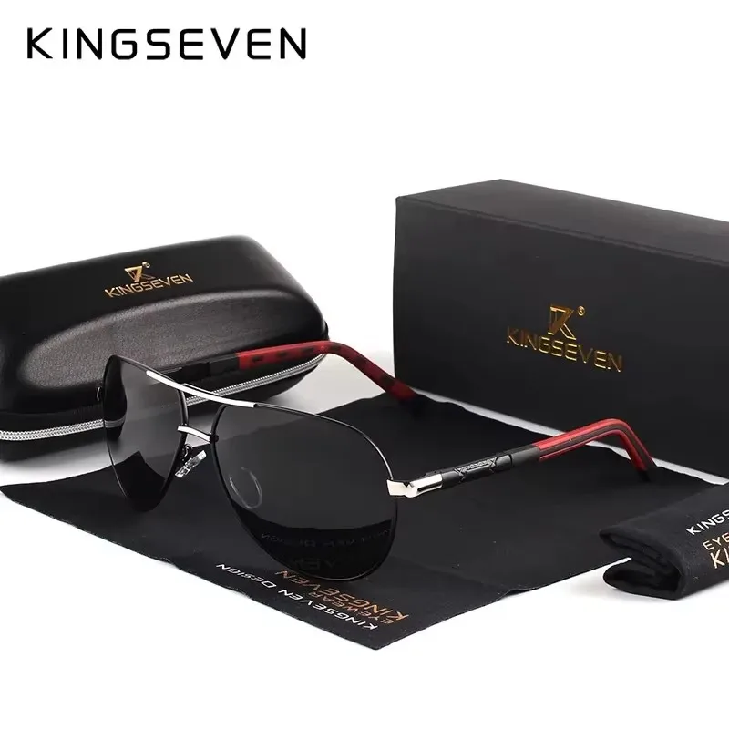 Lunettes de soleil pilote « Aquilon » en aluminium, rétro, polarisées, UV400 1
