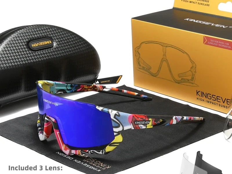 KINGSEVEN lunettes de soleil de cyclisme hommes femmes vtt lunettes de vélo UV400 lunettes de Protection de pêche polarisées lunettes de vélo photochromiques 1
