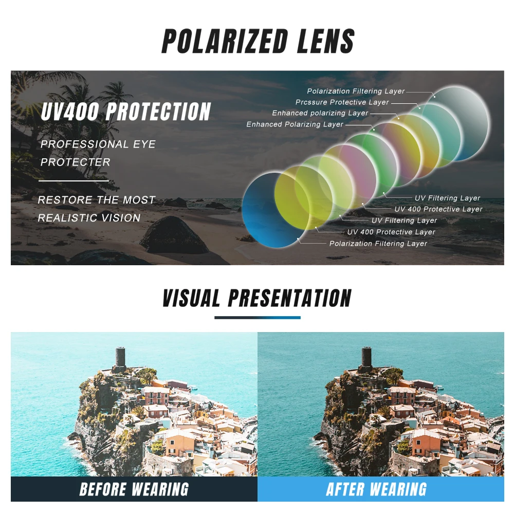 KINGSEVEN hommes lunettes de soleil polarisées conduite UV400 haute qualité lunettes casual Rectangle mâle casual pêche lunettes extérieures 5