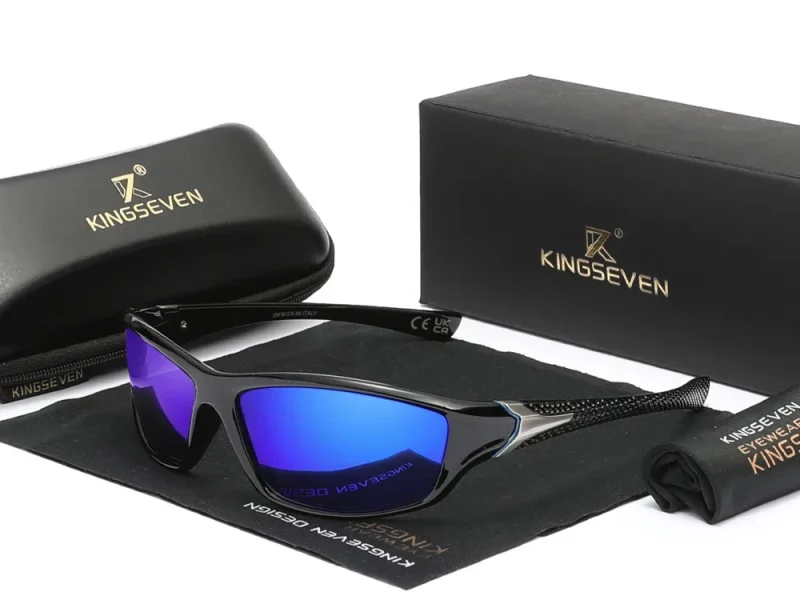 Lunettes de soleil KINGSEVEN pour l'extérieur, UV400, rembourrées, anti-UV, unisexes, lunettes de sport, lunettes de protection pour la moto 1