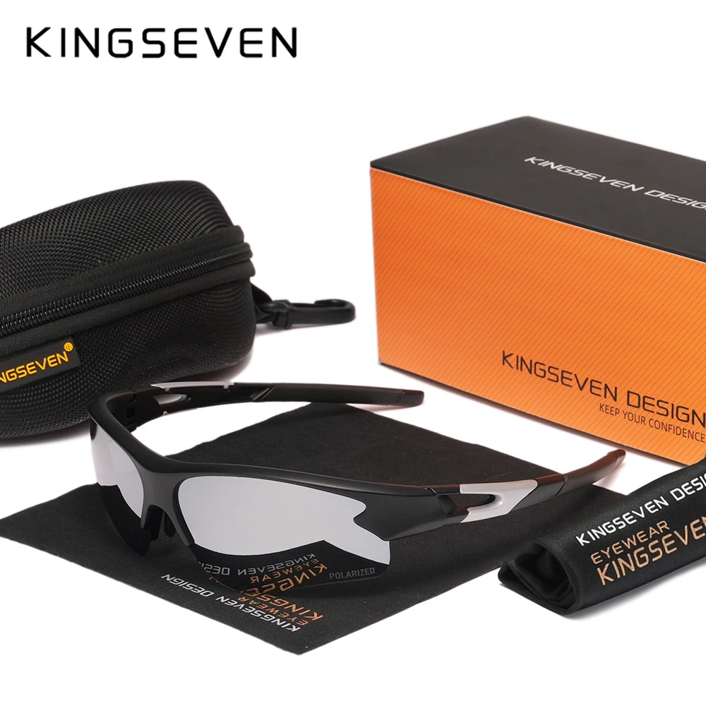KINGSEVEN-Lunettes de soleil de cyclisme de sport pour hommes, lunettes de vélo de route, lunettes de protection d'équitation de montagne, lunettes de soleil VTT 2