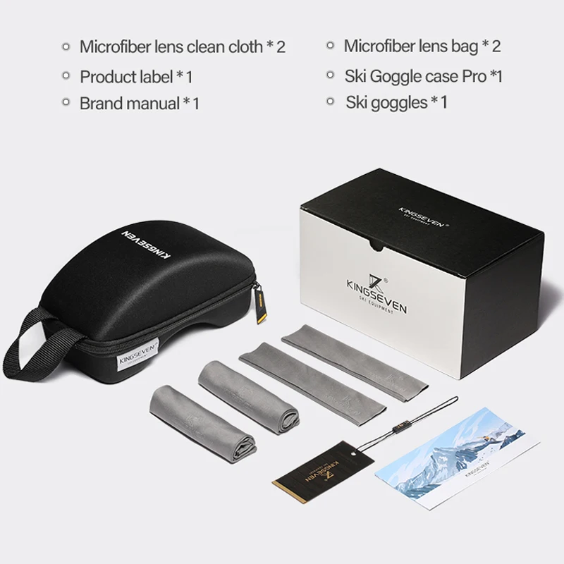 KINGSEVEN Sports de plein air adolescents hommes femmes lunettes de Ski-Anti-buée UV400 Snowboard Ski lunettes hiver coupe-vent lunettes de protection 6