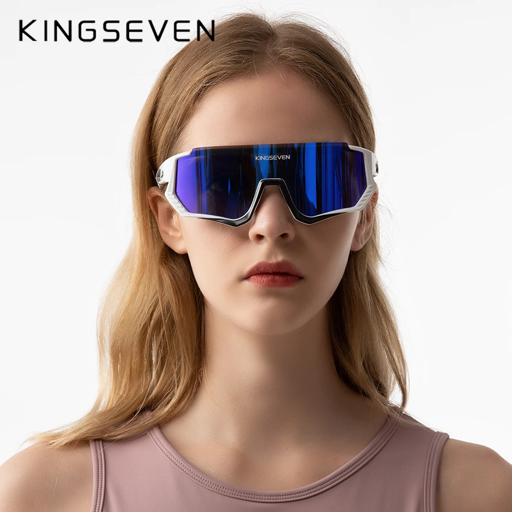KINGSEVEN lunettes de soleil de cyclisme hommes femmes vtt lunettes de vélo UV400 lunettes de Protection de pêche polarisées lunettes de vélo photochromiques 2